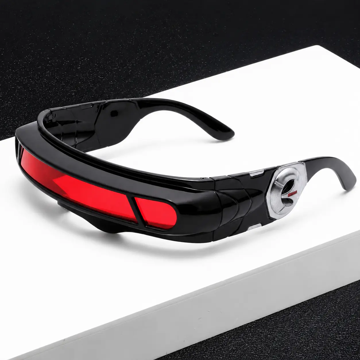 X-Energy Cyberpunk Sunglasses - Future Hero Visor Eyewear, Cosplay Party Festival Comic Game Props, Fashion Accessories, Unique Gifts for Man, Cool Gifts for Guys, Superhero Stuff, Futuristic, Funky Unique Accessories
