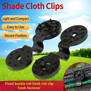 Universal Sunshade Clothes Clip, Locking Handle, Windproof Awning Clips (50pcs, ), Mesh Fabric Shade Fence Clamps