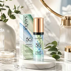 SPF 50+ PA+++ 3-in-1 Cosmetic Sunscreen Isolation Cream - Color Corrector Face Primer, Pre-Makeup Base for Oil Control, Moisturize, Pore-Blurring & Luminous Even Skin Tone