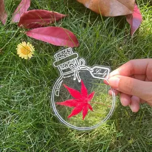 Clear Dried Flower & Plant Specimen DIY Bookmark Kit — Elegant Handmade Labels for Glass Bottles, Perfect for Reading & Crafting