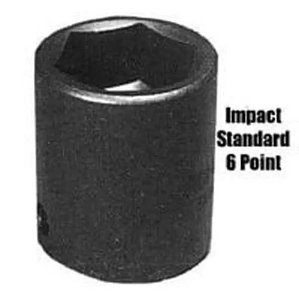 Sunex SUN5100 1 Inch Drive Standard 6-Point Impact Socket - 3-1/8 Inch, Chrome Mo Alloy Steel, Radius Corner Design, Enhanced Strength, Solid Durability, Prevents Rounding, Tackles Rusted Fasteners & Tough Tasks, Fully Guaranteed
