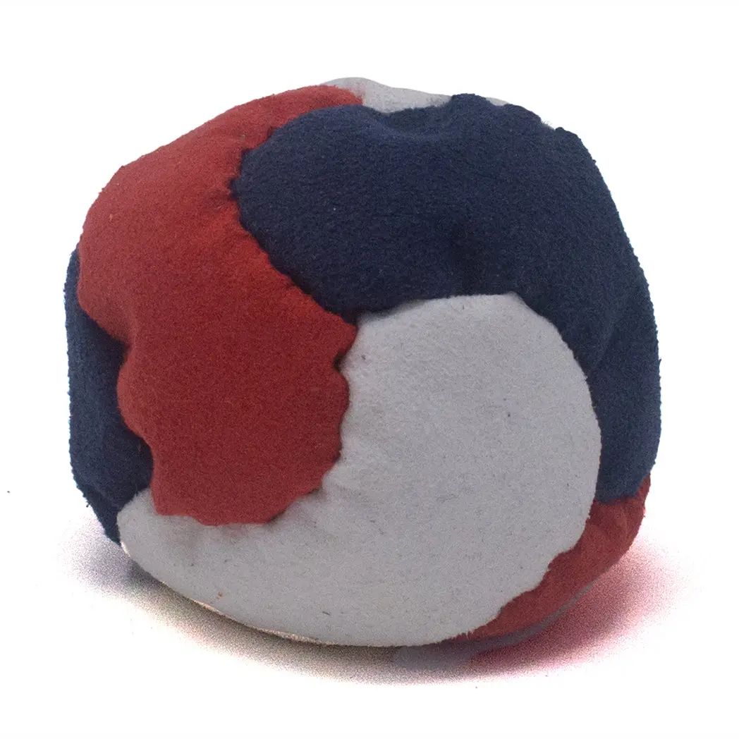 6-Panel Footbag - Red, White & Blue
