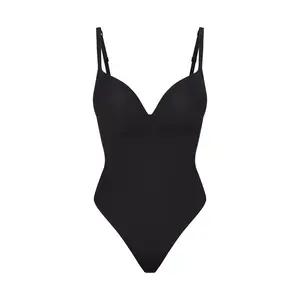 SKIMS ULTIMATE BODY PUSH-UP THONG BODYSUIT | ONYX