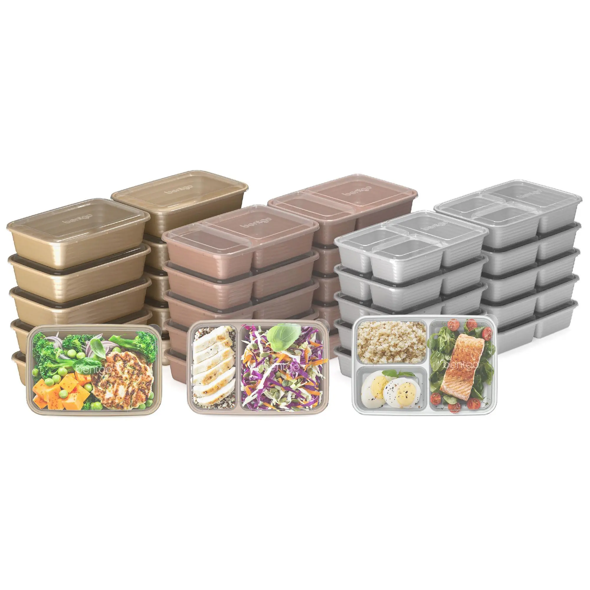 Bentgo 30-Piece Meal Prep and 10-Piece Snack Prep Containers