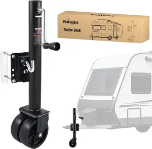 Nilight Trailer Jack with Wheel 1500 LBS 12" Vertical Travel Swivel Bolt-on Heavy Duty Trailer Tongue Jacks Wheel Alloy Steel Utility Boat Trailers Stabilizer Jack Stand Car Air Compressor Car Repair Tools  dealsforyoudays