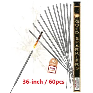 36 Inch Wedding Sparklers – 60 Pack | Extra Long Sparkler Sticks