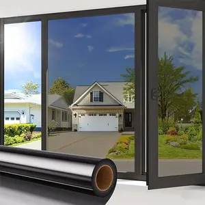 Window Privacy Film, Sun Shade Film, One-way Reflective Daytime Privacy Heat Insulation Window Film, Home Decor for Home and Office