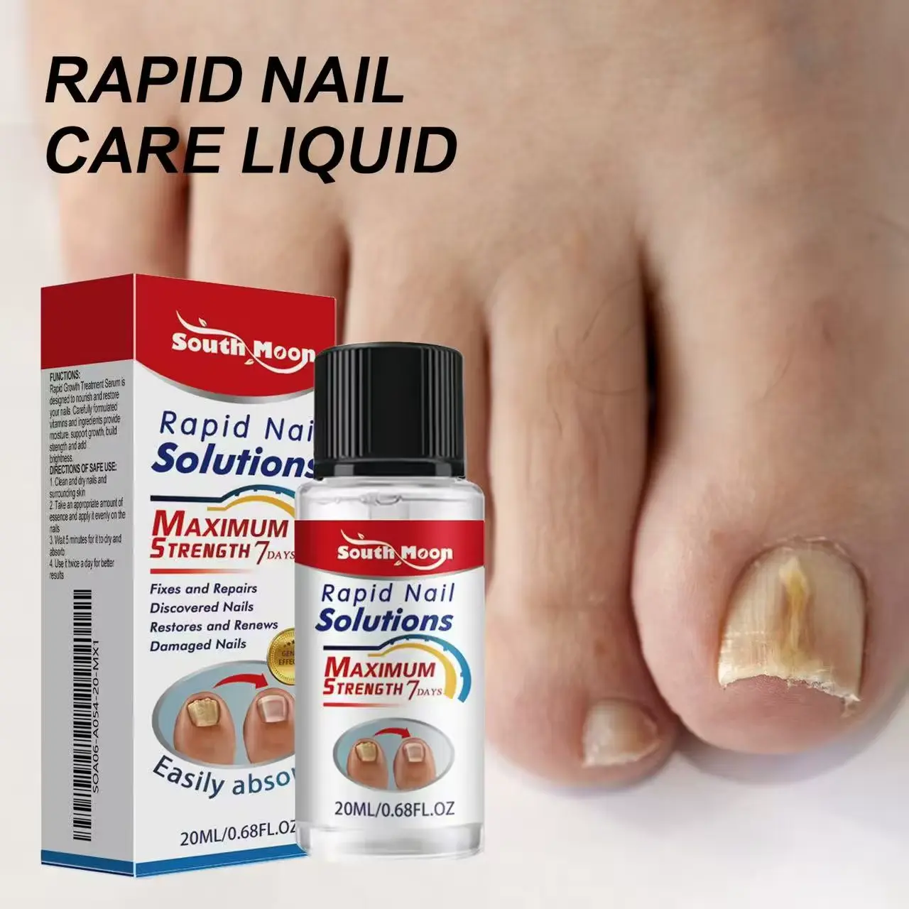 Rapid Nail Solutions Fixes and repairs Discovered nails Renews damaged nails