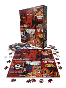 Hawkins Mystery 1024-Piece Jigsaw Puzzle | Comic Art Collage | 50×50cm Frameable Wall Art