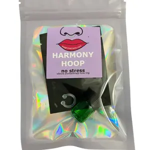 Harmony Hoop: No Stress. Aromatherapy silicone nose ring (no piercing required)