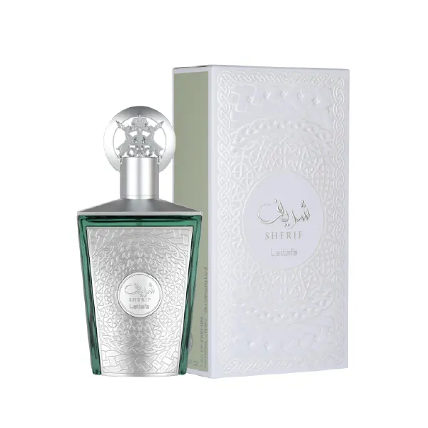 Lattafa Sherif Eau de Parfum - Unisex Adults' Long-Lasting Oriental Fragrance with Citrus Spice, Musk Amber, Woody Notes - 3.4 fl oz Bottle for Day or Night, 2 – 3.9 Fl Oz, Single Item, Floral, Liquid, Paraben Free, Regular Edition, Smelling Good, Edp, No