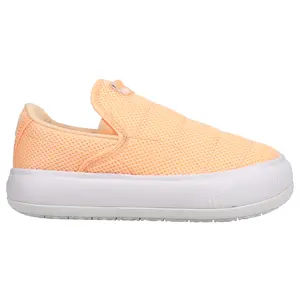PUMA Womens Suede Mayu Mono Slip On Platform Sneakers Shoes Casual - Orange