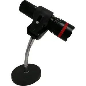 Magnetic Base Mount Flashlight Mounting Brackets Flashlight Holder - Strong Magnet Base - With Flexible Adjustable Clips - Suitable for Flashlight Diameter from 0.6" to 1.6" - No Flashlight
