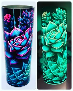 Succulent Glow in the Dark Tumbler