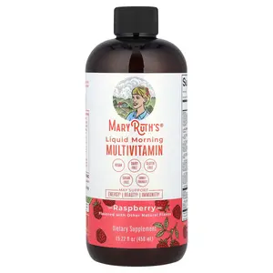 MaryRuth's Liquid Morning Multivitamin, Raspberry, 15.22 fl oz (450 ml)