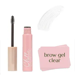 Chella Eyebrow Gel, Defining Clear Eyebrow Gel - Lightweight Formula for Natural, Long Lasting Makeup - Vegan, Cruelty Free, Paraben Free, Gluten Free
