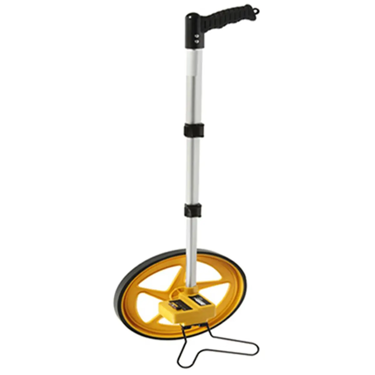 212 MAIN 3 ft. Measure Wheel Measuring Instrument (1877-0200) - Telescopic Handle, Magnified Reading, ft/in Compatibility, Effortless Measurement Tool