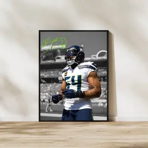 Bobby Wagner Art Print  Seattle Seahawks Football Decor. NO FRAMED