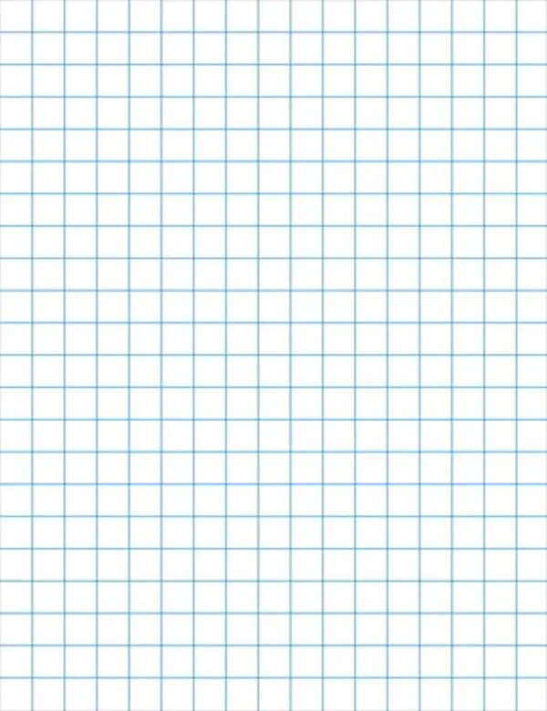 School Smart 086667 Graph Paper - 3-Hole Punched, Double-Sided, 1/4 in Ruling, 8-1/2 x 11 in, Chipboard Backing, White - Ideal for Diagrams, Drawing Charts