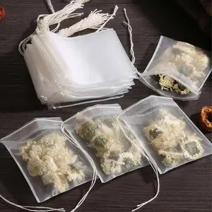 100pcs Disposable Tea Bags: Tea Infuser, Non-Woven, Transparent, and Perfect for Spices! Tea Making Tools