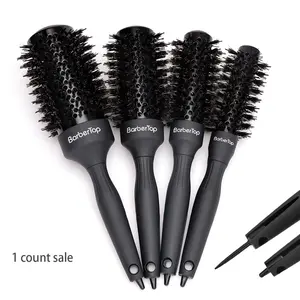 Round Hair Brush, 1 Count Anti-static Hair Brush, Hair Styling Brush, Hairdressing Brush, Heatless Styling Tool for Home & Salon Use