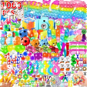 1000pcs Party Favors Goodie Bags for Kids, Fidget Toys Pack, Stocking Pinata Stuffers, Birthday Gifts, Classroom Prize, Treasure Box, Carnival Prizes, Easter Eggs Fillers