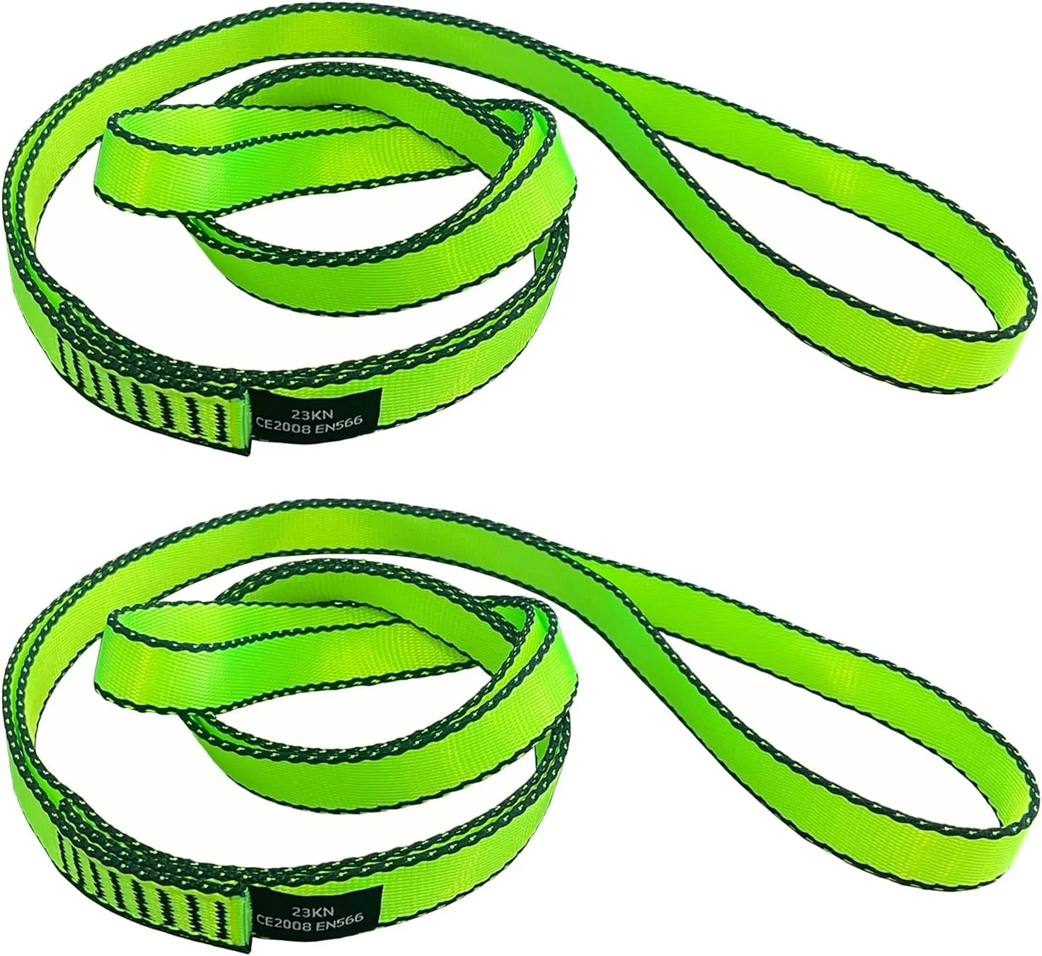 Heavy-Duty Nylon Sling Runner, 18mm Abrasion-Resistant Webbing for Rock Climbing, Rappelling & Mountaineering, CE Certified 22kN High Strength Loop