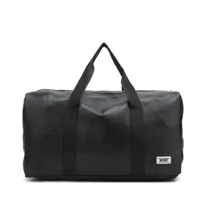 Large Capacity Travel Duffel Bag - High-quality durable triple-proof fabric gym bag with sturdy handles and shoulder straps, suitable for sports, business trips and short trips - Black, stylish design, high-quality PU material, foldable and easy to store