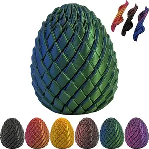 3D printed Easter egg stress relief toy, 3D printed twisting stress relief toy dragon egg, twisting stress relief toy dragon scale egg, 3D twisting stress relief egg, stress relief toy for adult boys and girls, holiday gift,