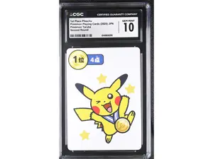 2025 Pokemon Playing Cards Pikachu Taruka CGC 10