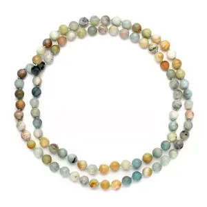 Gemstones Beads Beaded Necklace for Women Jewelry Size 34" Birthday Christmas Gifts