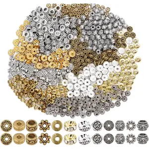600 count Spacer Beads  Bead Charm Spacers Alloy Spacer Beads for  Making DIY Bracelets Necklace and Crafting (12 Styles, and )