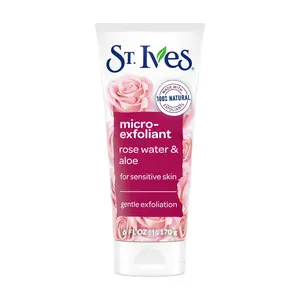 St. Ives Micro-Exfoliant Rosewater & Aloe Vera Face Scrub for Sensitive Skin, 6 Oz