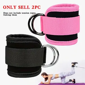 2 Counts Gym Ankle Straps, Leg and Hip Strength Training Straps, Sports Protective Fitness Accessories for Men and Women, Portable Ankle Covers for Gym, Outdoor and Home Workouts, Workout Band