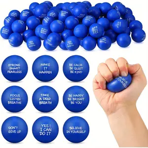 36/72 Pcs Inspirational Stress Relief Balls Motivational Stress Ball Encouraging PU Bulk Stress Ball for Adults Small Therapy Stress Relief Toys for Valentines Gifts Fidget Anxiety Anger