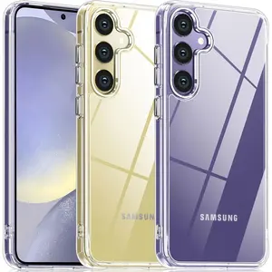 Entronix Galaxy A15 Crystal Clear Case - Slim Cover Transparent Dustproof Handle