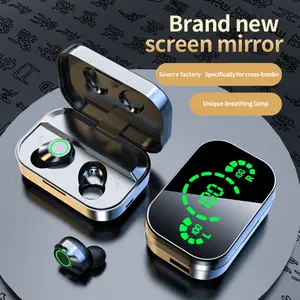 New Bluetooth-compatible 5.3 TWS Wireless Earphones, Smart Triple Screen Display, Fingerprint Touch Control, HiFi Sound, Long Battery Life, Touch Control Earbuds