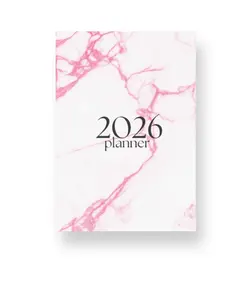 2026 Lifestyle Planner - Pink & Marble