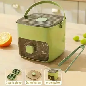48-grid Ice Cube Mold, Double Layer Ice CubeMaker with Lid, Large Capacity Ice Tray for Refrigerator, Travel Accessories, Kitchen Gadgets, Ice Cube Trays