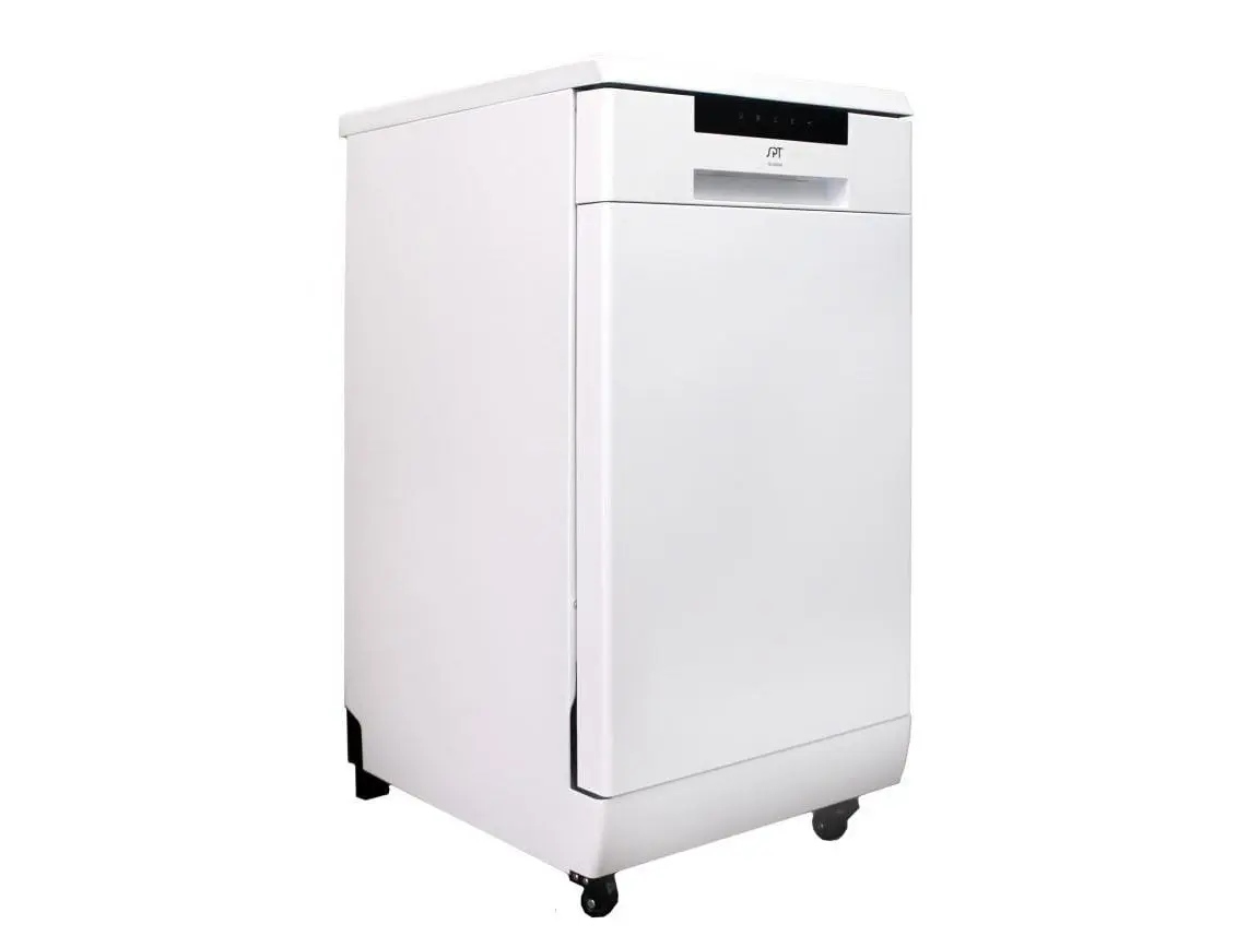 Sunpentown SD-9263WA 18 in. Energy Star Portable Dishwasher, White, New, Glass