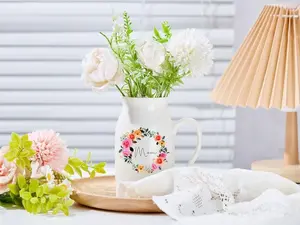 Personalised Mother's Day Jug Vase for Flowers Mothers Day Vase Custom Flower Vase Mother's Day Gift Grandma Garden Gift for Mom