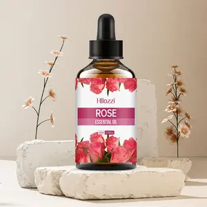 1pc 60ML Rose Essential Oil for Diffusers, Humidifiers, Home Air Freshener, Improve Environment, Remove Odors, Relieve Stress, Christmas Gift