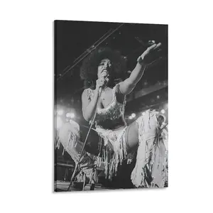 Chaka Khan Music Singer Hot Art Poster, A Bedroom Decor Gem. Ideal for Home, with Wall Art Prints Enhancing Room Aesthet Canvas Poster Bedroom Decor Sports Landscape Office Room Decor Gift Frames Ornaments Artistic Photo