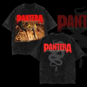 Pantera ‘The Great Southern Trendkill Washed T-Shirt – 90s Records Rock Cotton Washed Tee, Pantera 2025 Tour Merch, Groove Metal Rock Band Washed Shirt,  Vintage Tee, Heavy Metal Merch, Gift for Rock Fans