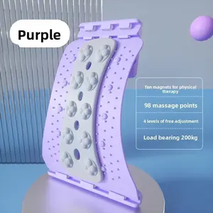 Lumbar Soother with Adjustable Levels – Spine Decompression Device for Back Stretch & Cervical Relief, Yoga Assisted Massage Tool for Waist & Upper Back, Portable Home Office Use relaxer