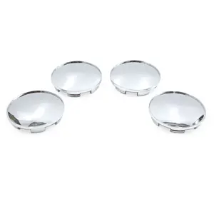 4Pcs Silver Tone 68mm Dia 6 Lugs Car Tire Wheel Center Hub Caps Cover Protector
