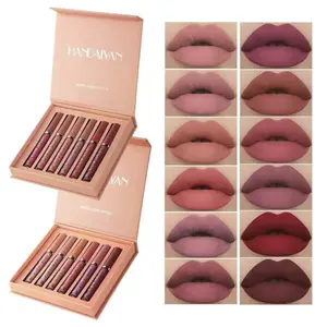 Long-lasting Matte Lipstick (6pcs/set)Waterproof Matte Lip Balm, Easy Coloring LipSticks, Lipgloss Suitable for All Occasions LipMakeup, Girls and Women Cosmetic, ChristmasGifts