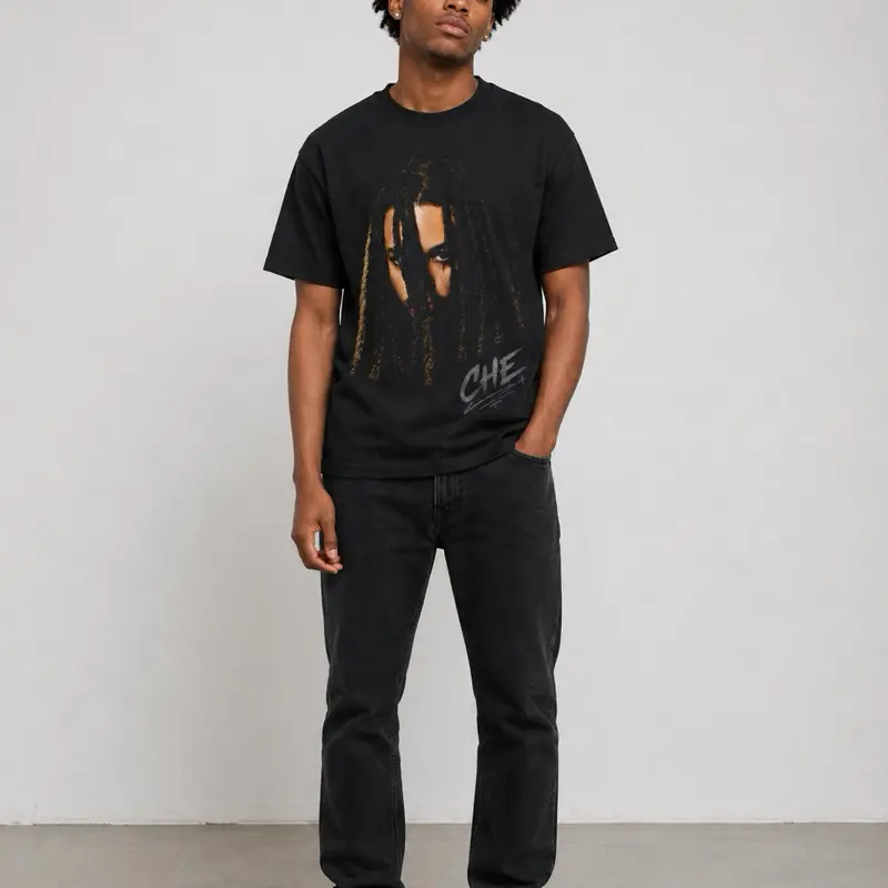 CHE Underground Rapper Graphic Tee | Vintage Big Face Streetwear T-Shirt | Oversized Hip-Hop Shirt