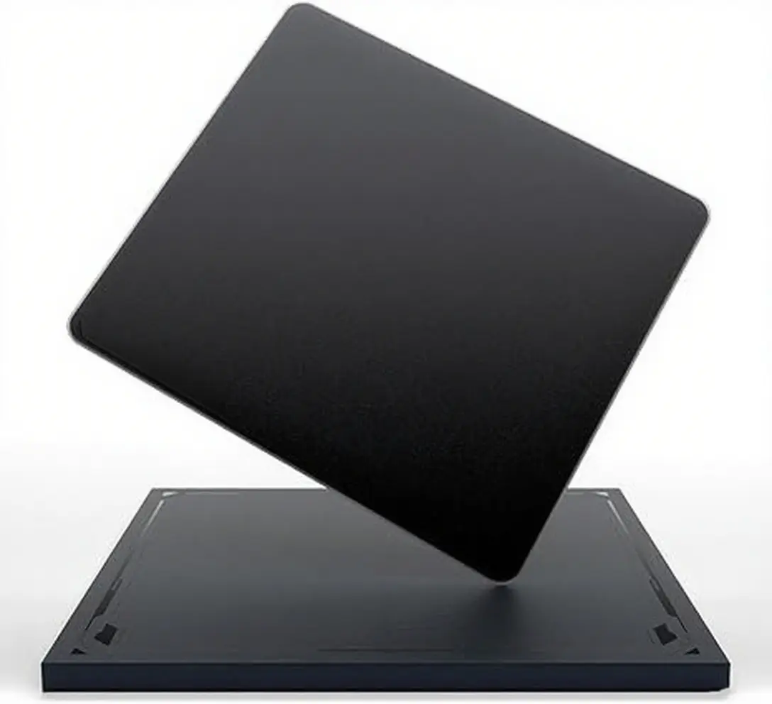 Tempered Glass Gaming Mousepad (15.8”x19.7”), Sturdy Esport Glass Mousepad for FPS Gamers, Computer Accessory with Ultra-Fast Glide, Anti-Slip Rubber Base, Smooth Precise Tracking, Portable Valentine’s Day Gift for Boyfriend