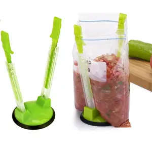 1pc Baggy Rack Holder For Food Prep Bag/Plastic Bag Holder Stand, Meal Planning/prep Bag Holders - Plastic - Ideal Kitchen Gadget for Organization - Perfect Gift for Home Cooks & Foodies